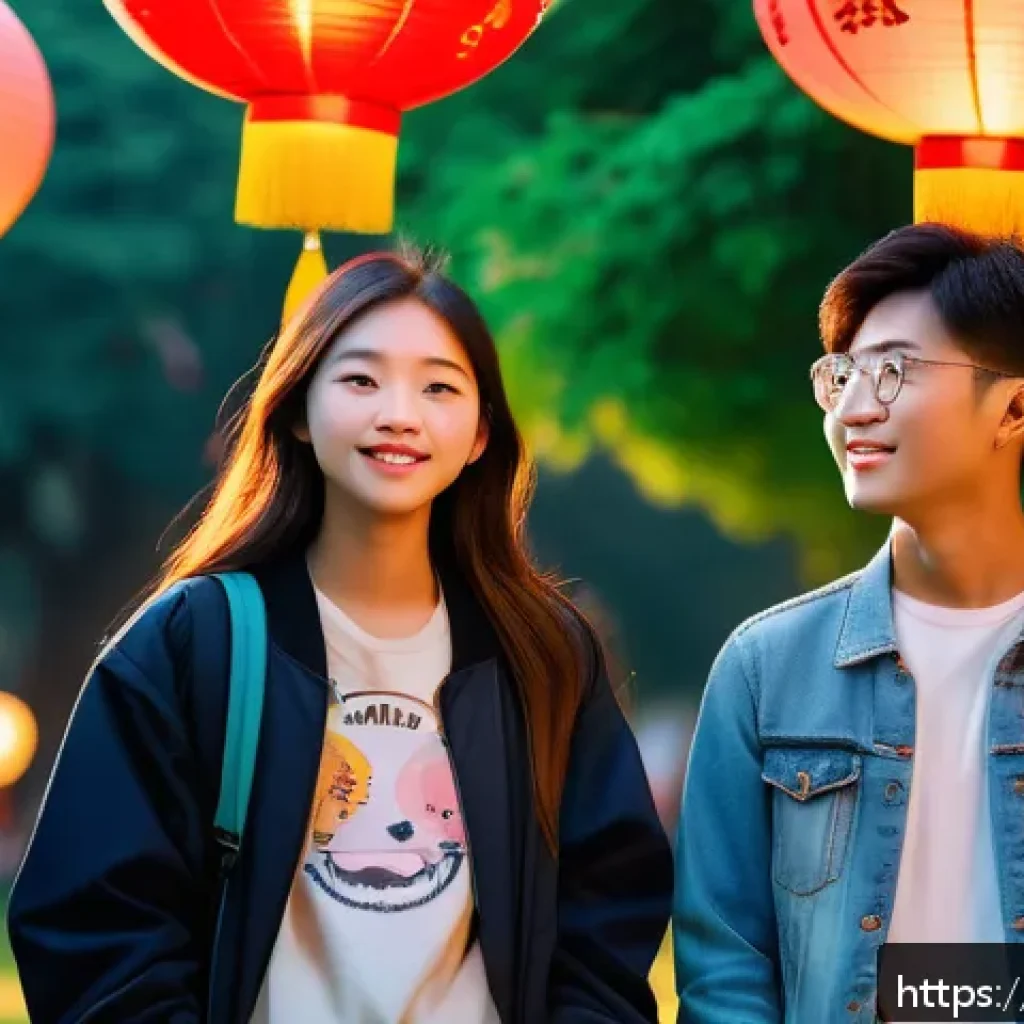 청소년 문학의 특징 - A vibrant and emotionally rich scene depicting a diverse group of Chinese teenagers in a modern urba...